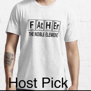 Gildan Off-White Graphic Tee “Father The Noble Element STEM Shirt NWT Style